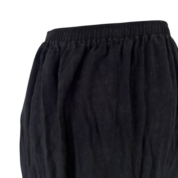 Rachel Pally Skirt XS "Rosalie" Black Linen & Cotton Maxi Cottagecore Boho - Picture 11 of 13